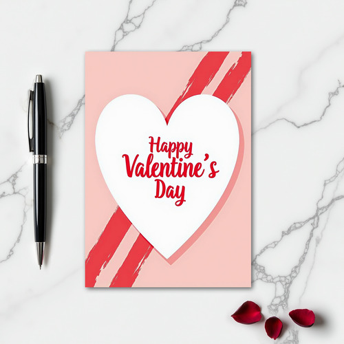 Valentines Day Heart Art Card