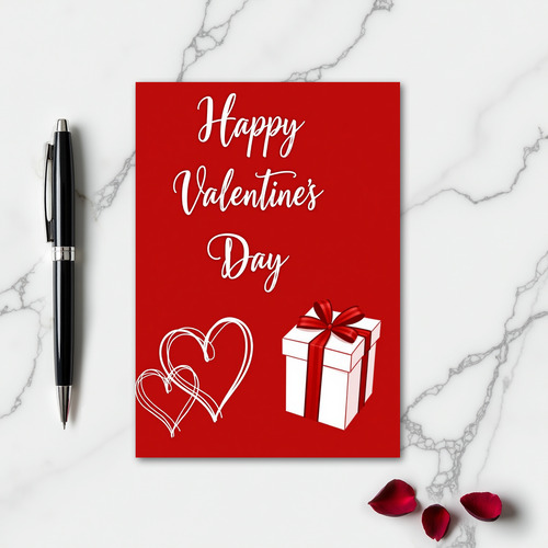 Valentines Day Hearts Gift Love Card