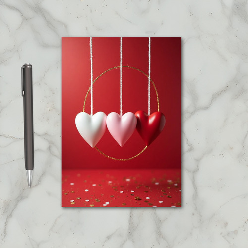 Valentines Day Hearts Greeting Card