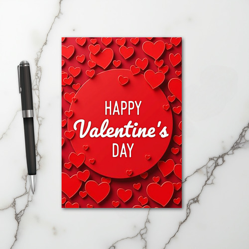 Valentines Day Hearts Love Card