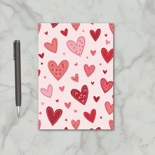 Valentines Day Hearts Pattern Card
