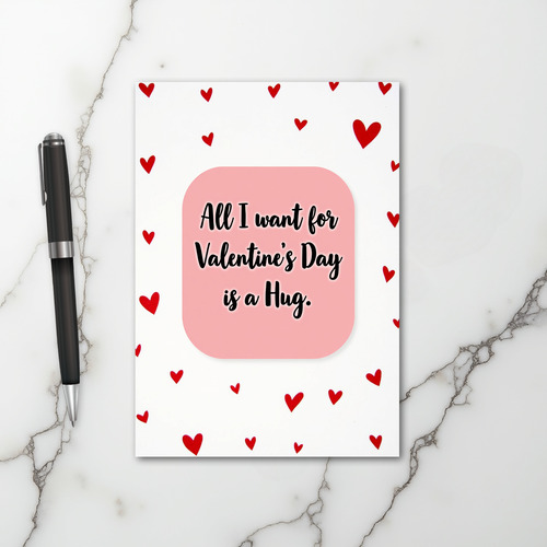 Valentines Day Hug Card