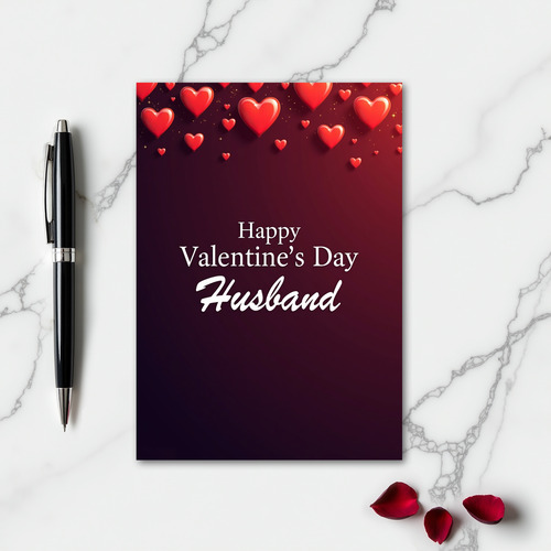 Valentines Day Husband Heartfelt Card