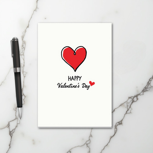 Valentines Day Love Heart Card