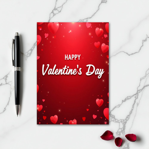 Valentines Day Love Sparkle Card