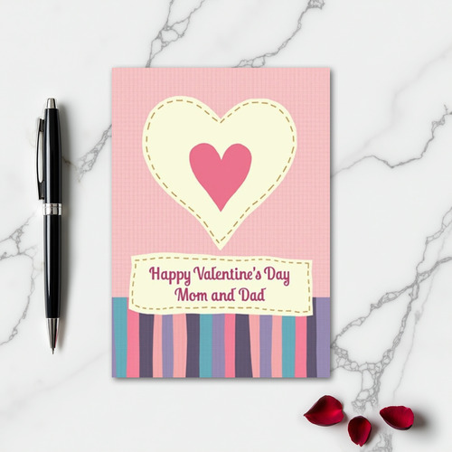 Valentines Day Mom And Dad Love Card