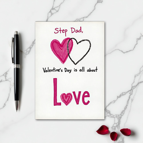 Valentines Day Step Dad Love Card