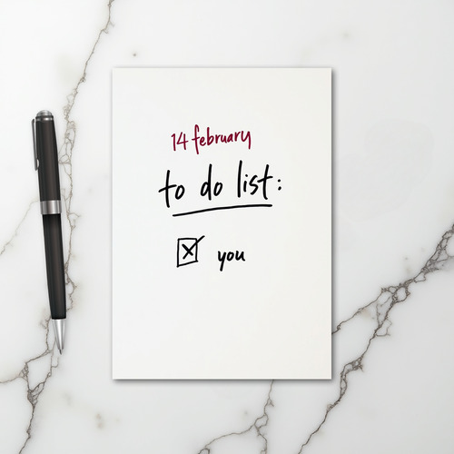 Valentines Day To Do Is You Card