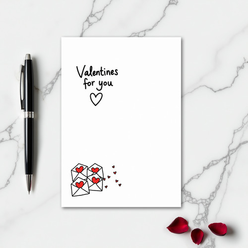 Valentines For You Heart Card