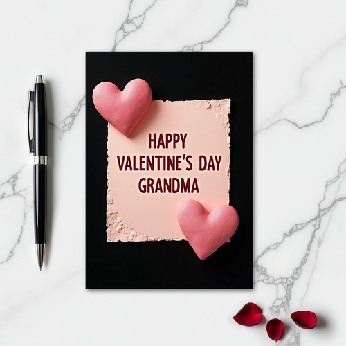 Valentines Grandma Heartfelt Card