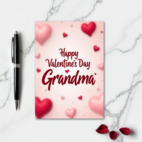 Valentines Grandma Love You Card