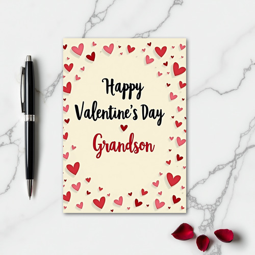 Valentines Grandson Love Card