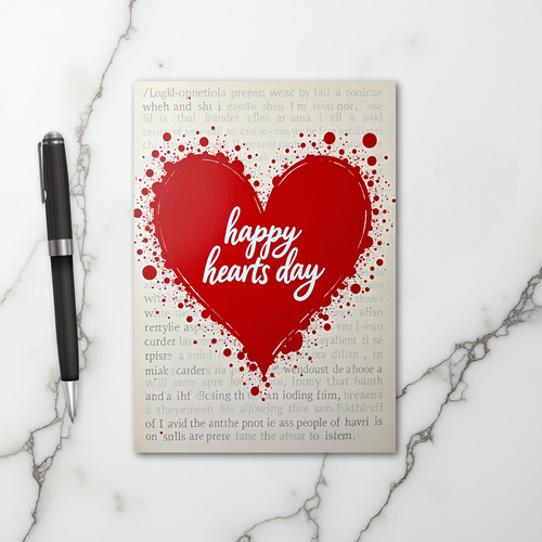 Valentines Happy Hearts Day Card