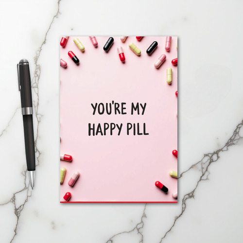Valentines Happy Pill Love Card