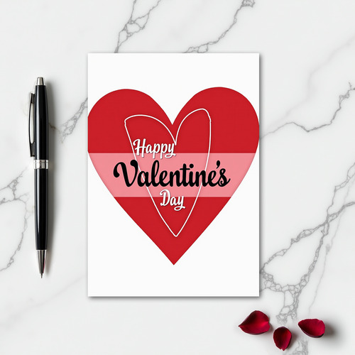 Valentines Heart Art Card