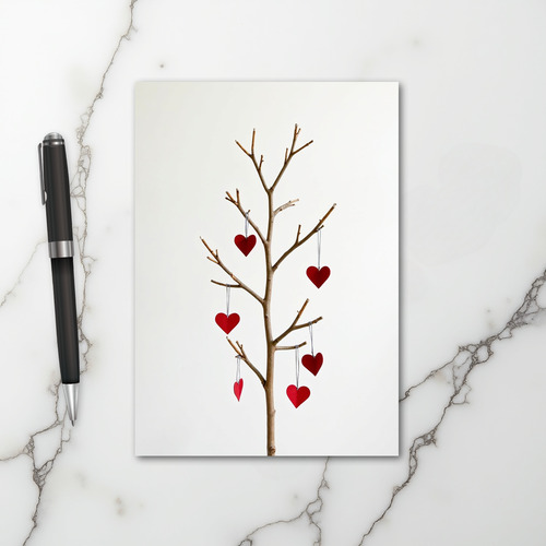 Valentines Heart Tree Card