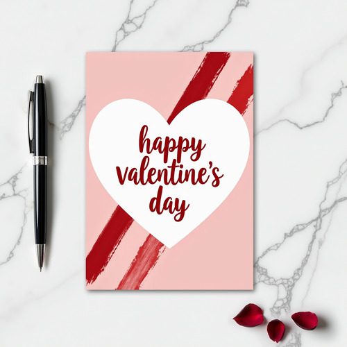 Valentines Heartfelt Happy Card