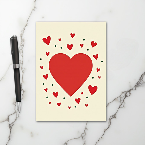 Valentines Hearts Card