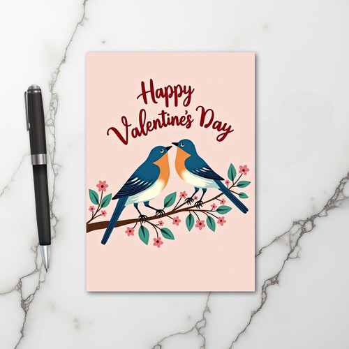 Valentines Love Birds Card