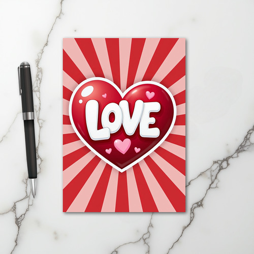 Valentines Love Heart Card