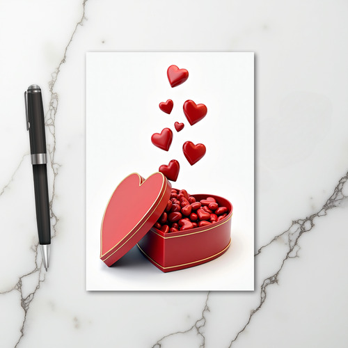 Valentines Love Hearts Card