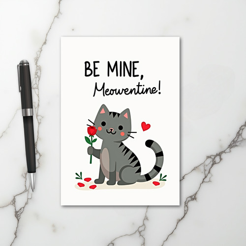 Valentines Meowentine Card