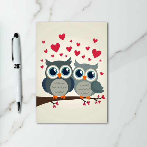 Valentines Owl Love Card