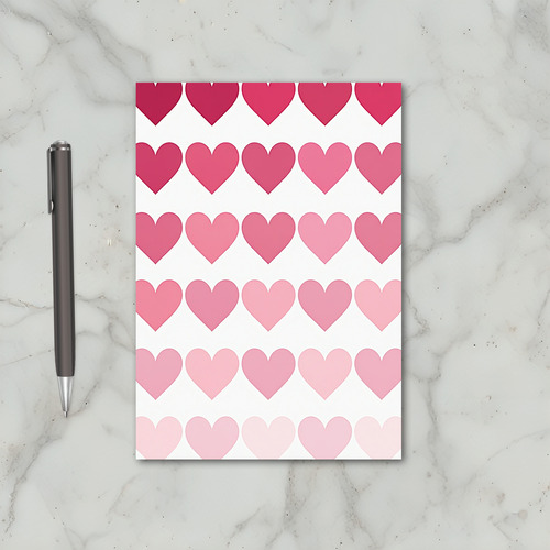 Valentines Pink Hearts Greeting Card