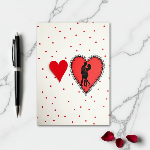 Valentines Polka Dot Love Card