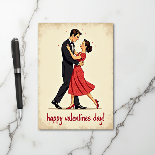 Valentines Retro Love Card