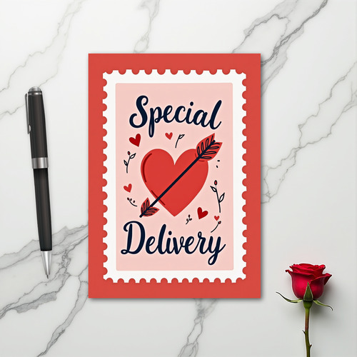 Valentines Special Delivery Card