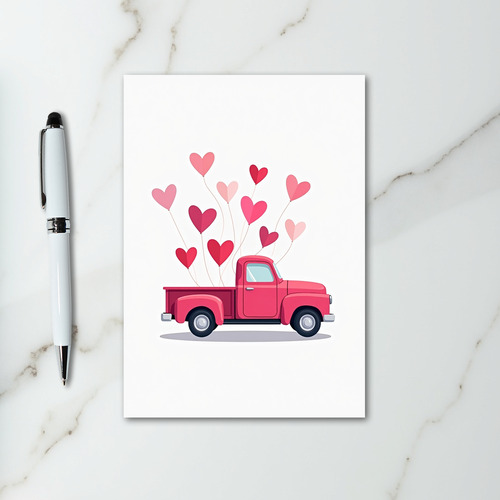 Valentines Truck Card