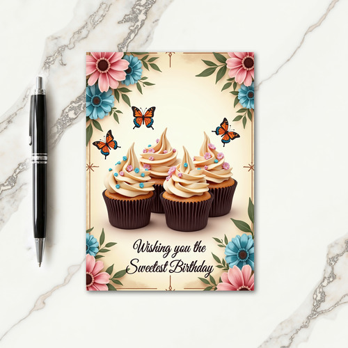 Vanilla Swirl Birthday Card