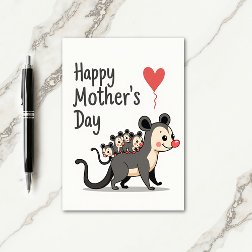 Vector Happy Mothers Day Card