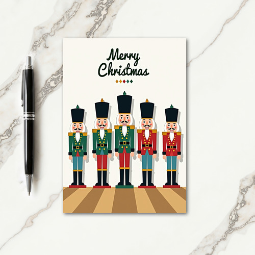 Vector Soldier Christmas Card