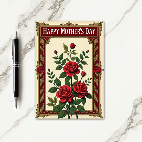 Velvet Blossom Mothers Day Card