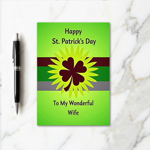 Velvet Clover Fortune Card