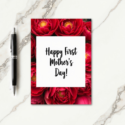 Velvet Floral Mothers Day Card