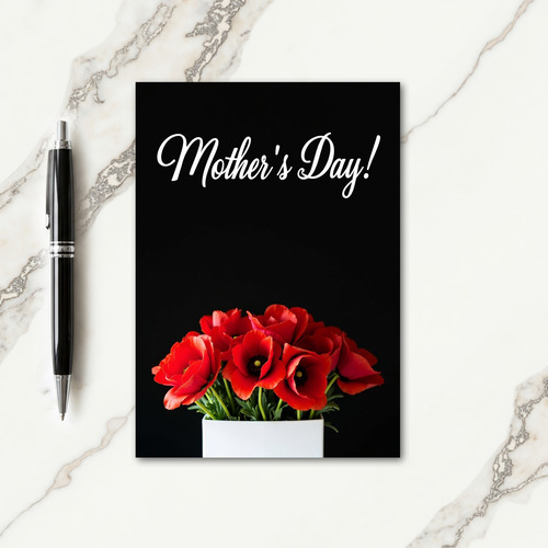 Velvet Flowers Message Card