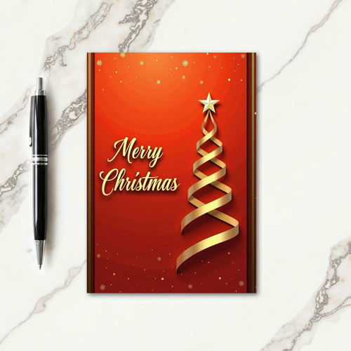 Velvet Gold Christmas Card