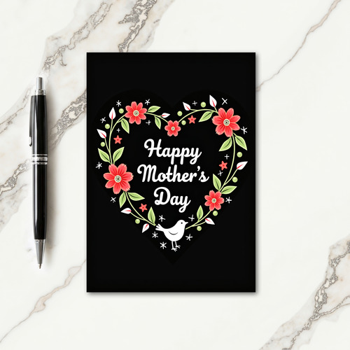 Velvet Heart Mothers Day Card