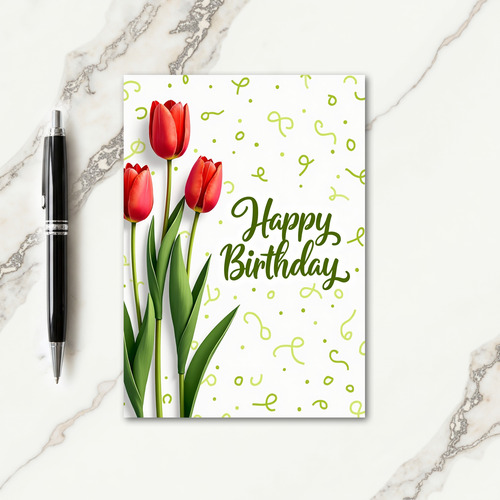 Velvet Petal Birthday Card