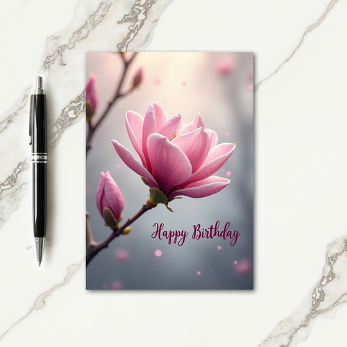 Velvet Petals Birthday Card
