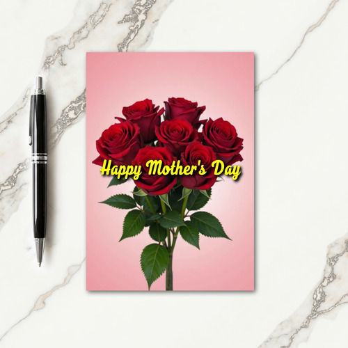 Velvet Petals Mothers Day Card