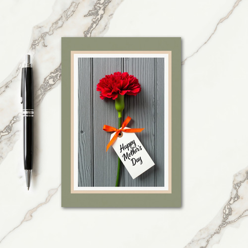 Velvet Red Bloom Greeting Card