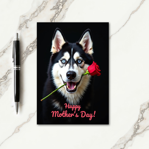 Velvet Rose Canine Friend Card