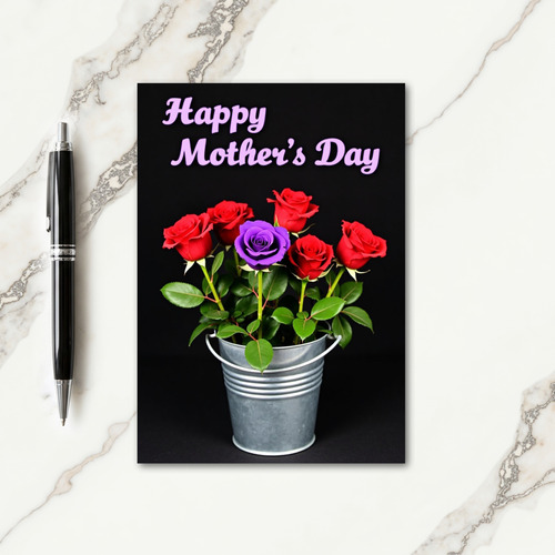 Velvet Roses Bouquet Card