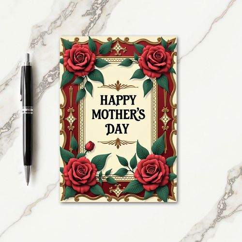 Velvet Roses Greeting Card