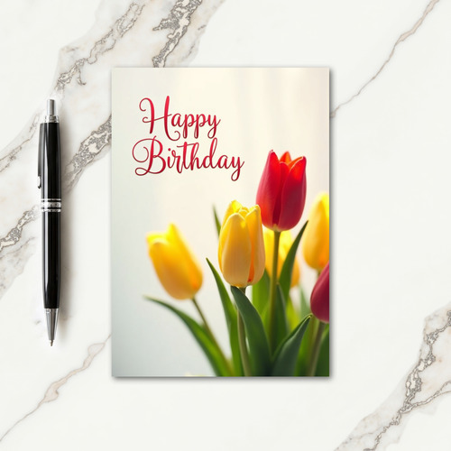 Velvety Petals Birthday Card