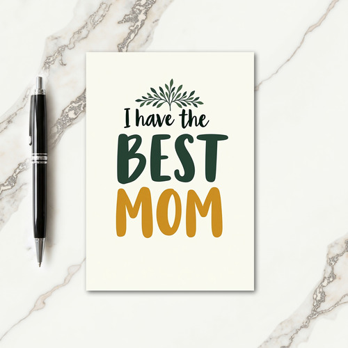 Verdant Best Mom Mothers Day Card